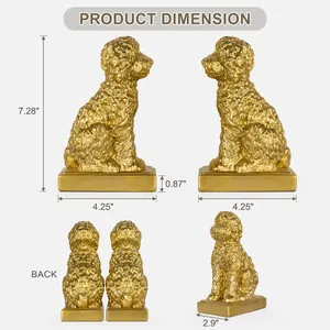 Statue d'animal en aluminium plaqué or tendance mondiale, décoration d'art moderne, figurine de luxe, design d'intérieur, sculpture polie - Product Image 3