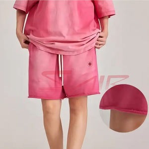 Top nouveau unisexe respirant soleil délavé personnalisé Shorts 100% coton toile décontracté à la mode lavé à l'acide OEM imprimé brodé - Product Image 4