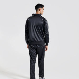 Ensemble de survêtement pour homme 100% polyester, cordon de serrage, coupe régulière, coupe ajustée, jogging, équipement de sport, séchage rapide, respirant, léger pour - Product Image 3