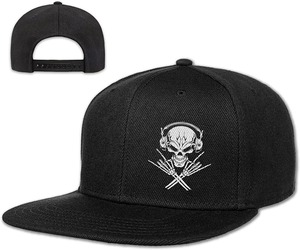 Rock Skull Snapback Hats for <b>Men</b> Women <b>Flat</b> Brim Adjustable Size Baseball <b>Cap</b> Cool Black Hats Outdoor Trucker Hat Dad <b>Caps</b> - Product Image 1
