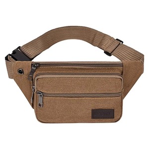 Portefeuille décontracté à la mode multi-poches Fanny Pack pochette hanche sac à main pour hommes et femmes Denim toile ceinture sacs - Product Image 3
