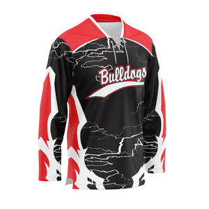 Camiseta deportiva de hockey sobre hielo para hombre profesional de diseño personalizado para nombre de equipo con servicio OEM - Product Image 1