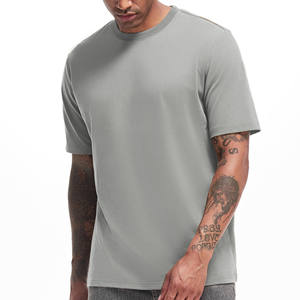 T-shirts pour hommes en coton premium de style Old Money tendance, T-shirts pour hommes à coupe ajustée, col rond, T-shirts pour hommes doux et respirants, décontractés - Product Image 1