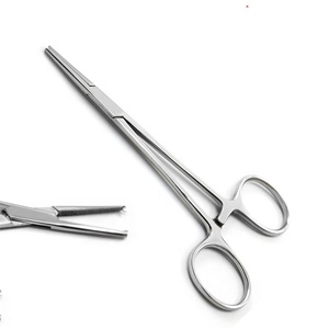 Pinzas Kocher Rectas de Acero Inoxidable de 13 cm, Pinzas de Tejido con Bloqueo Premium, Instrumento Quirúrgico Dental - Product Image 1