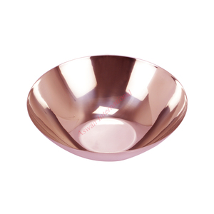 Ensemble de vaisselle plaqué cuivre antique bol en métal de fer en acier de haute qualité poli fleur haut pour les mariages décor à la maison durable - Product Image 1