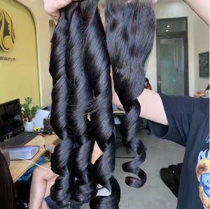 Extensions de cheveux vierges Remy 100% vietnamiens, texture rebondissante, trame simple, toutes les couleurs disponibles, marque VNHL, directement de l'entreprise du Vietnam - Product Image 1