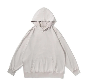 Sweat à capuche tricoté vintage personnalisé, délavé à l'acide, coupe classique, longueur standard, unisexe, 100% coton, hiver, 300g, écologique, OEM - Product Image 5