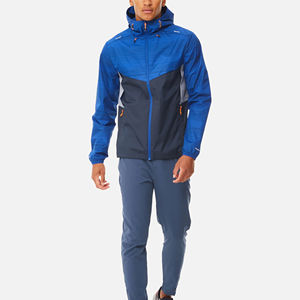 Survêtement de sport pour homme en nylon de haute qualité, design personnalisé, blocs de couleur, respirant, léger, taille élastique, pour l'hiver - Product Image 1