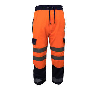Pantalones de Trabajo Reflectantes de Alta Visibilidad para Hombre, Certificación CE, 100% Algodón, Logotipo Personalizado Impreso, Múltiples Bolsillos, Pantalones de Seguridad - Product Image 4