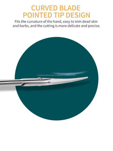 Ciseaux à cuticules professionnels multicolores, nouveau design, acier inoxydable, outil de soin des ongles - Product Image 4