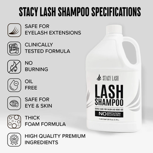 Champú Espumoso Vegano, Libre de Crueldad Animal, con pH Balanceado para Extensiones de Pestañas, para Pestañas Naturales y Cuidado Posterior de los Párpados - Product Image 2