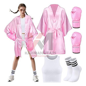 Disfraz de Boxeo para Hombre Adulto, Bata y Pantalones Cortos de Boxeador, Atuendo Profesional de Luchador, Disfraz Deportivo, Ropa de Entrenamiento Atlético - Product Image 6