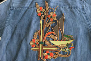 Robes appliques brodées de luxe faites à la main robes traditionnelles brodées motif sarees lehengas patchs décoratifs - Product Image 4