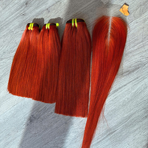 Cabello Virgen Marrón Miel para Lace Front, Largo, HD, Doble Trama, Paquetes Vietnamitas, 250% de Densidad, Opciones Multicolor Rojizo - Product Image 6
