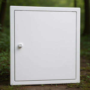 Sportello in Lamiera con Serratura a Chiave Quadrata Laccato Bianco 500X500 di Stilkey PROMOFIX - Product Image 3