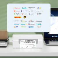 Impresora de Etiquetas Térmicas Inalámbrica WCMI 4x6, Máquina de Etiquetas de 110 mm, Impresora de Etiquetas de Envío USB para Comercio Electrónico, 1 Año de Garantía