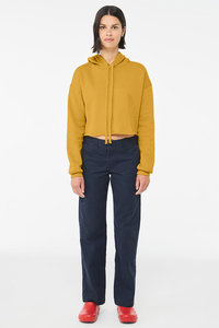 Sweat à capuche en polaire pour femme, mélange polyester/coton haute performance, OEM, décontracté, longueur standard, séchage rapide, confortable, pour l'hiver/l'automne - Product Image 4