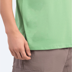 Venta al por mayor 100% algodón camisetas de los hombres de alta calidad de talla grande opciones con logotipo personalizado de impresión 250 GSM camiseta lisa - Product Image 3