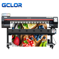 Impresora de Formato Ancho GCLOR de 1.3m con Cabezal de Impresión Epson Simple/Doble para Impresión en Vinilo, Pancartas, Papel Fotográfico y Lienzo