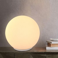 Lampe de table LED nordique en acrylique, veilleuse de chevet à changement de couleur, lampe d'ambiance au design moderne et minimaliste avec commande par bouton pour chambre à coucher