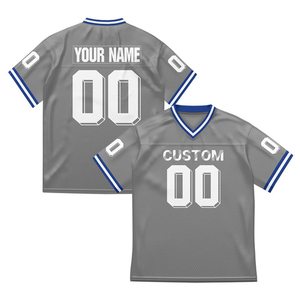 Camiseta de Fútbol Americano con Diseño Personalizado OEM - Ropa de Fútbol de Poliéster con Estampado Digital - Ropa Deportiva Transpirable de Malla para Hombre al por Mayor - Product Image 6