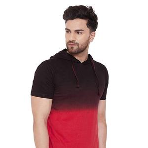 เสื้อยืดมีฮู้ดผ้านิ่มสำหรับผู้ชายผ้าคอตตอนโพลีเอสเตอร์ขนาดใหญ่พิเศษดีไซน์โลโก้แบบกำหนดเองสีทึบมีให้เลือกหลากหลายสี100% - Product Image 3