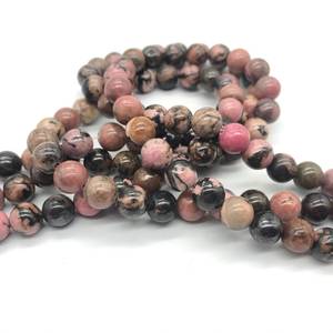 Natural Win Rhodonite Rare Pink Beads Strand IGI Certified Jewelry Making Balance Heart Chakra Energy Calmante Meditación Regalo - Product Image 4