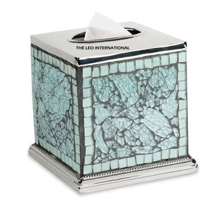 Caja de pañuelos de Metal de Calidad exclusiva, diseño elegante, organizador de baño de Metal de acero inoxidable, soporte de pañuelos para el hogar o el Hotel - Product Image 6