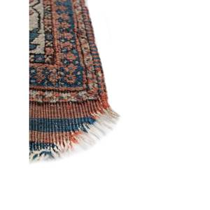 Aalam Hand Knotted Wool Rugs in <b>Red</b> & Orange Geometric Abstract Pattern for Home for Living Room Bedroom-Pae-5766 9x12 Rectangle - Product Image 4