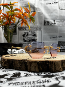 Lunettes de soleil sans monture en argent 925 avec diamants en moissanite, style glacé, monture de luxe, lunettes de créateur tendance - Product Image 2