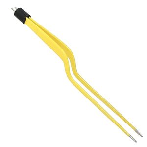Bipolar Bayonet Forceps Stainless Steel Manual 7.75" Foot <b>Activated</b> Yellow <b>Surgical</b> <b>Instruments</b> by IMANS - Product Image 4