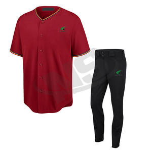 Suministro directo de fábrica Uniforme de béisbol Ropa de softbol unisex de alta calidad Logotipo personalizado Impreso Ropa deportiva de poliéster Diseño de MOQ bajo - Product Image 1