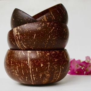 Bols en coquille de noix de coco écologique avec motif sculpté unique fait à la main au Vietnam - Product Image 6