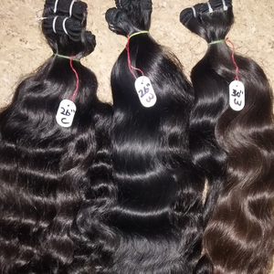 Soft Raw Remy Hair Extensions Wavy Style-Indian Brazilian Vietnamese Hair 8-30 Inches in Bundle - Product Image 3