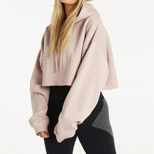 2025 Sudadera con capucha recortada Mujer Sudadera con capucha para mujer Sudaderas con capucha serigrafiadas Servicios OEM - Product Image 1