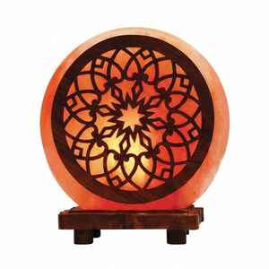 โคมไฟเกลือหิมาลัยลายอาหรับ 3 มิติ ของปากีสถาน โคมไฟกลางคืนรูปทรง 3 มิติ ขัดเงาด้วยเทคนิคแบบดั้งเดิมสำหรับตกแต่งบ้านตามหลักฮวงจุ้ย - Product Image 3