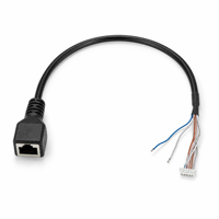 Kabel Komunikasi Video POE Kamera IP OEM RJ45 Female ke Molex 12505 6Pin dengan Indikator LED Kabel Jaringan Keamanan Tembaga Murni