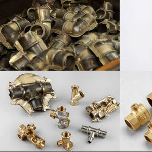 ชิ้นส่วนอุปกรณ์ฟอร์จทองเหลืองความแม่นยำสูงสำหรับการใช้งานยานยนต์ได้รับการรับรองมาตรฐาน ISO สภาพแวดล้อมที่รุนแรง - Product Image 1