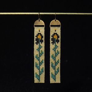 2024 tendance Premium qualité modèle Desgin verre perle à la main mode boucles d'oreilles pour femmes et filles par HF artisanat - Product Image 3