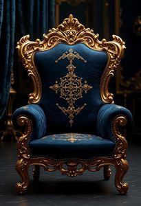 Chaise élégante de luxe en bois avec des détails sculptés, parfaite pour la décoration intérieure luxueuse et la décoration intérieure traditionnelle - Product Image 6