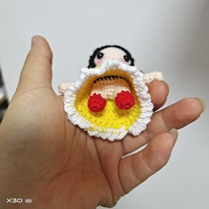 Muñeca Tejida a Crochet Hecha a Mano, Serie Princesa, Exquisito Bolso de Muñeca, Colgante, Decoración de Escritorio, Regalo - Product Image 6