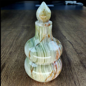 ขวดหินอ่อนสีพื้น แข็งแรง ทนทาน ดีไซน์สวยงาม  กระปุกหินอ่อนหลากสีเขียวคุณภาพสูง สำหรับใช้ในบ้าน ขายดี เป็นมิตรกับสิ่งแวดล้อม - Product Image 2