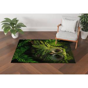 Tapis Hibou Vert, Tapis Moderne, Tapis Hibou, Tapis Animaux, Tapis d'Entrée, Tapis Doux à Poils Longs - Product Image 3