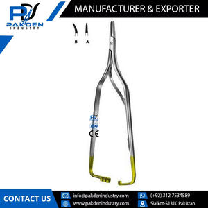 ที่ใส่เข็มสเตนเลสสตีลเครื่องมือพื้นฐานสำหรับการผ่าตัดด้วยมือดีไซน์ OEM ตามสั่ง - Product Image 5