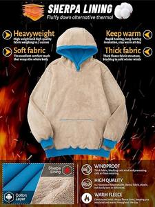 Ropa deportiva informal para hombre, chaleco de lana Sherpa ultrasuave, impermeable, transpirable, tela de lana de Cachemira, estilo Vintage, Invierno - Product Image 3