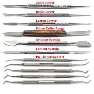 Kit de 11 Piezas de Instrumentos Manuales de Metal para Laboratorio Dental: Cuchillos, Espátulas para Mezclar Cera y Herramientas Dentales - Product Image 3