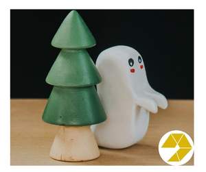 Découvrez la magie de l'ornement d'Halloween en bois Figurine d'Halloween en bois idéale pour les enfants Jeu créatif et décoration de chambre - Product Image 6