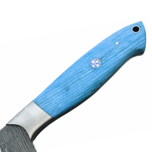 Cuchillo de Chef profesional OEM, fabricante de cuchillas de cocina, cuchillo de Chef de acero de Damasco hecho a mano de Pakistán, proveedor de logotipo personalizado de madera - Product Image 6
