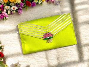 Sac à main en Gota coloré fait à la main en Inde, lot en gros de sacs à main en Gota faits à la main en Inde, sac Potli, cadeau de mariage, cadeau de retour - Product Image 4