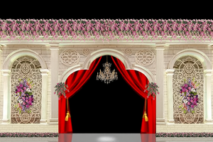 Juego de Muebles para Escenario de Boda Musulmana Walima, Personalizado en el Reino Unido, de Fibra de Vidrio Ligera, Nuevo, Marcos de Fondo para Bodas Pakistaníes - Product Image 4